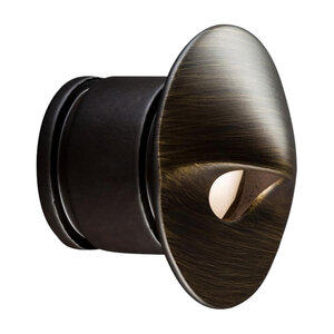 Luxor Po1Led Round Wall Light Antique Bronze 1 L