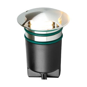 FX VO Luxor ZD In Grade Light 2.8W LED 2700K 360 Degree Ground Wash Stainless Steel