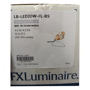 FX Brass Underwater Light LED 20W 16 ft. Cord