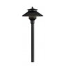 FX PL Path Light 12 in. Riser Aluminum Flat Black Finish 1.6W 2700K LED