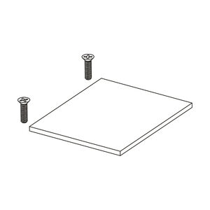 FX Luminaire Black Finish CW51 LENS ASSY, FRST, BLCK FACEPLATE WITH LENS, BLACK