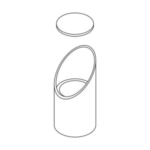 FX Luminaire Black Finish CA51 LENS ASSY, CLEAR, BLCK 45 DEG SHROUD, LENS, O RING