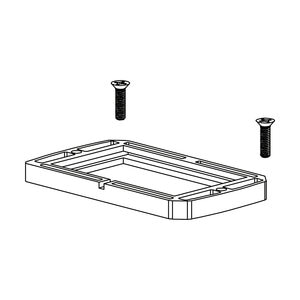 FX Luminaire Black Finish CW31 LENS ASSY, FRST, BLCK FACEPLATE WITH LENS, BLACK