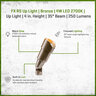 FX RS Up Light Bronze 4W LED 2700K 35 Degree Aluminum Housing