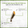 FX RS Up Light Aluminum Housing Bronze 4W 2700K 35 Deg. LED Long Shroud