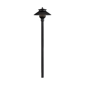 FX PL Path Light 18 in. Riser Aluminum Flat Black Finish No Lamp