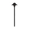 FX PL Path Light 18 in. Riser Aluminum Flat Black Finish No Lamp