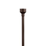 FX Luxor ZDC 18 in. LED Riser Aluminum Sedona Brown Finish 6W