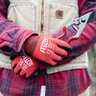 Felco Workwear Gloves 13 Gauge HPPE Knitted with Nitrile Coating Red/Black-XL