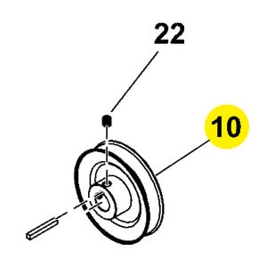 Power Distributors Pulley 4 in. Outer Diameter x 0.75 in. Inner Diameter