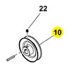 Power Distributors Pulley 4 in. Outer Diameter x 0.75 in. Inner Diameter