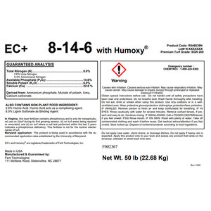 Ferti Tech Fertilizer 8-14-6 Humics 50 lb.