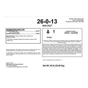 Ferti Tech Fertilizer 26-0-13 30% CRN MOP 50 lb.