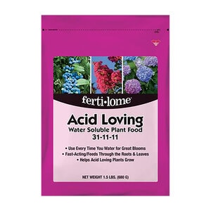 Ferti-lome Acid Loving Water Soluble Plant Food 31-11-11 1-1/2 lb.