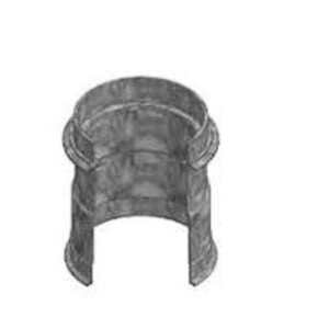 Fibrelyte Valve Box Round FL08 Gray Composite 9 in. x 12 in. H 