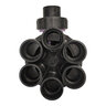 Fimco 1000F Indexing Valve for Wastewater 6-Outlet Plastic 1 in. Slip