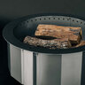 Firegear LUME Smokeless Firepit Insert Single Wall Round 4 in. Top 29 in. Stainless Steel Fits Openings of 29.5 in.- 32 in.