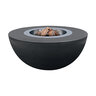 Firegear Surround Smokeless GFRC Round Fire Pit Bowl Raven 42 in. x 18 in. with Lid
