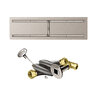 Firegear Stainless Steel Burner System 48 in. x 14 in. OD Linear Flat Pan H-Burner Match Throw Ignition System Natural Gas
