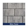 Flagstone Bullnose Coping White/Pewter 60 mm (390 pc./pallet)