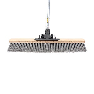 Flexsweep Push Broom Plastic Gray 24 in.