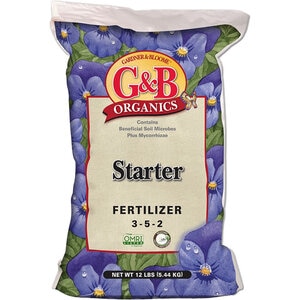 G&B Organics Starter Fertilizer 3-5-2 4lb. Bag
