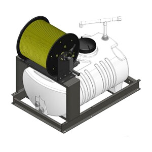 GNC Sprayer 25 gal. Compt 12V Econo Reel 200 ft. x 3/8 in.