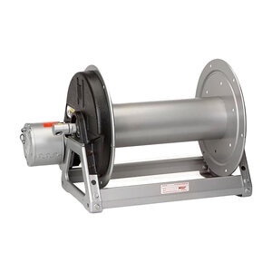 Hannay Electric Hose Reel 18 in. Green 348C w/ Solenoid & Button