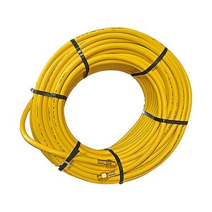 Hose 1/2" x 200 Ft 600 PSI Yellow Fittings Installed
