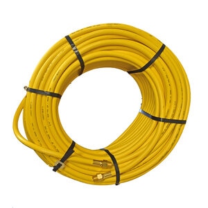 Hose 3/8" x 300 Ft 600 PSI Yellow Fittings Installed
