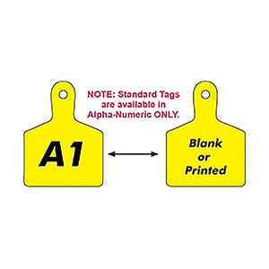 GPH Large ID Tag. Please Specify Color and Printed Requirements When Ordering