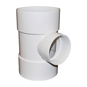 Solvent Weld Sewer & Drain PVC Tee 10 in. x 6 in.