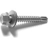 Hex Washer Screw #8 x 3/8 in. Stainless Steel Slotted/Indented