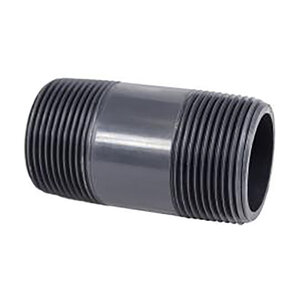 Genova Nipple Machined TBE Sch 80 PVC 2 in. x 8 in.
