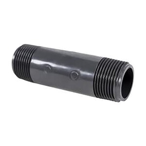 Genova Nipple Machined TBE Sch 80 PVC 1 in. x Close