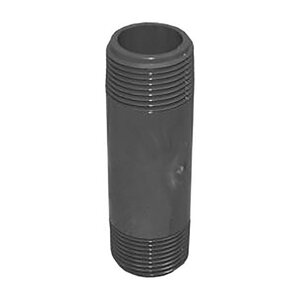 Genova Nipple Machined TBE Sch 80 PVC 3/4 in. x Close
