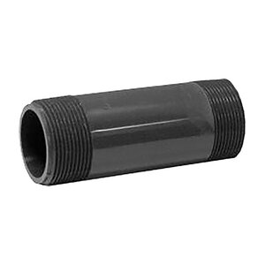 Genova Nipple Machined TBE Sch 80 PVC 2-1/2 in. x Close 