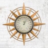 Thermometer Wall Decor Compass 36 in.