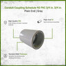 Sch 40 PVC Conduit Coupling 3/4 in. FP