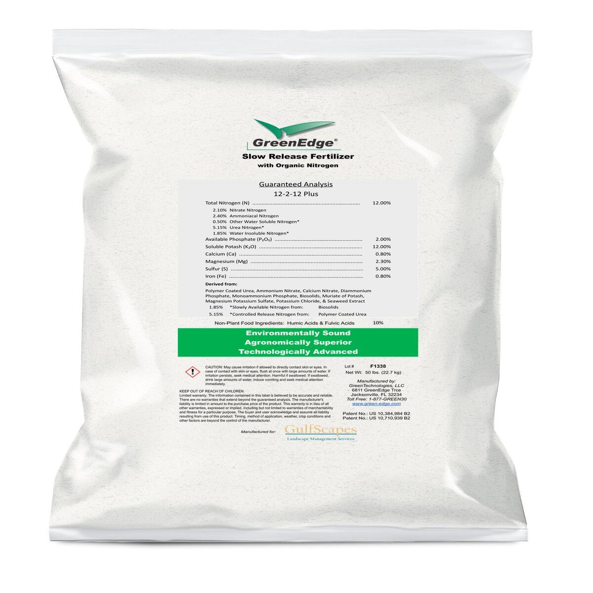 GreenEdge 12-2-12 Plus 58% CRN BIO KMAG 0.8Ca 0.8Fe 2.3Mg Humic Fulvic ...