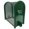 GuardShack 10 in. W x 24 in. H x 22 in. L Hinged Enclosure with Gate Powder Coat Green