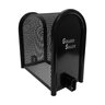 GuardShack Powder Coated Enclosure, Hinged, 16 in. x 30 in. x 46 in., Black