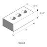 H.C. Muddox Common Standard Brick Cored Mendocino 3-3/4 in. x 2-1/2 in. x 8 in. (525/pallet)