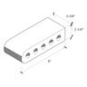 H.C. Muddox Bullnose Old Town Red 3-5/8 in. x 2-1/4 in. x 9 in. (416 pc./pallet)