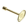 Replacement Universal Fireplace Key Valve Key Brass 3 in.