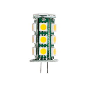 Halco 107010 JC20 G4 Halogen Lamp 20W 2800K Dimmable with 300 Lumens Output - Clear Finish, 12V, 3,000 Hour Average Life