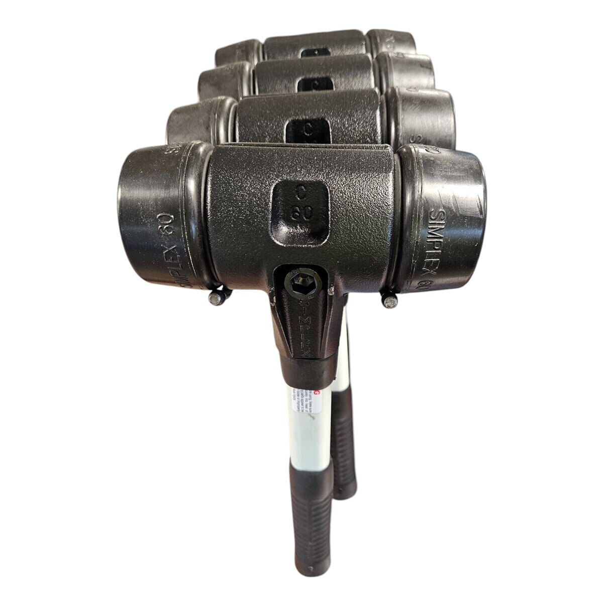 Halder Simplex 60 mm Black Composite Rubber Mallet w/ Fiberglass Handle ...
