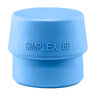 Simplex 60 mm Soft Rubber Face Insert Blue for Mallet