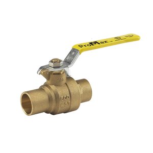 Hammond Full Port Ball Valve Brass 1 in. Solder