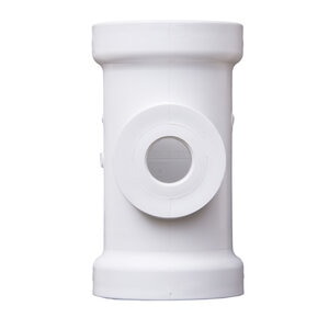 Harco SDR-21 PVC Service Tee 4 in. x 1-1/2 in. Gasket x FIPT